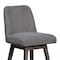 Armen Living Amalie Swivel Counter Stool in Gray Oak Wood Finish with Gray Boucle Fabric 840254332010 - alternate 4